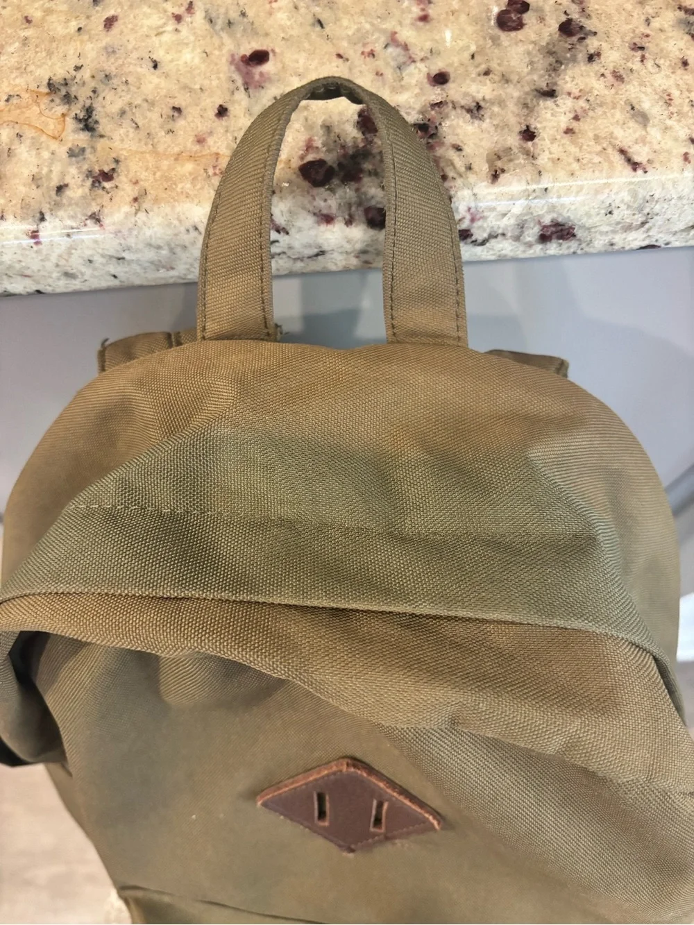 Herschel Supply Company Olive Green Canvas Backpack